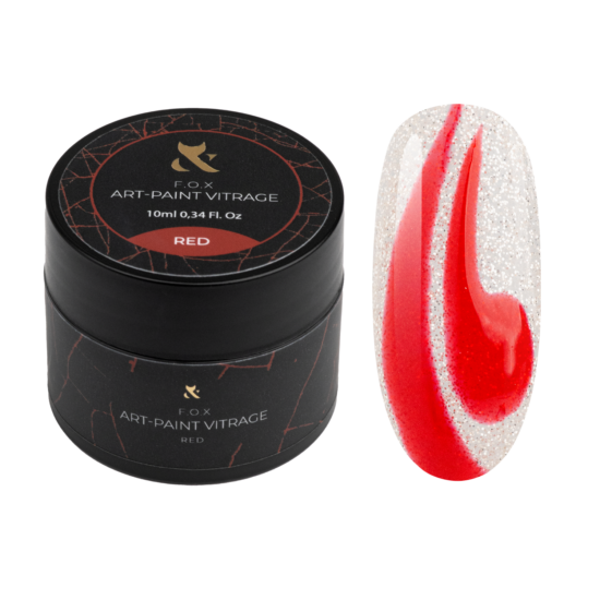 F.O.X Art-paint Vitrage Red, 10 ml